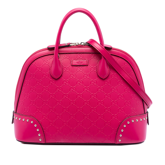 Pre-Loved Gucci Guccissima Hilary Lux Dome Satchel